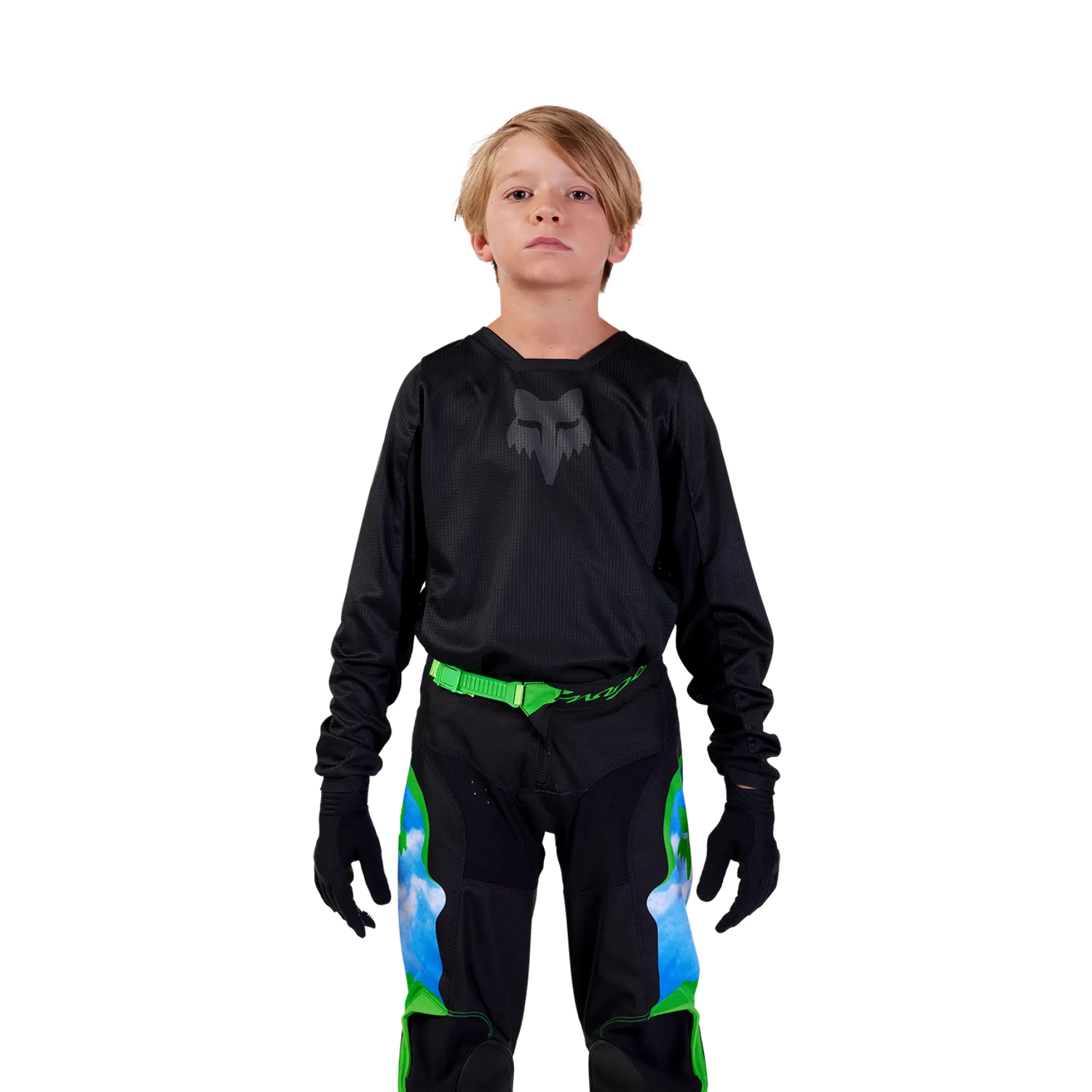 YTH BLACKOUT JERSEY [BLK/BLK] YS