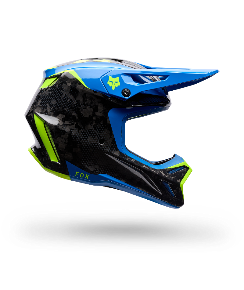 Fox Racing V3 Rs Tactile Helmet - Blue Jewel