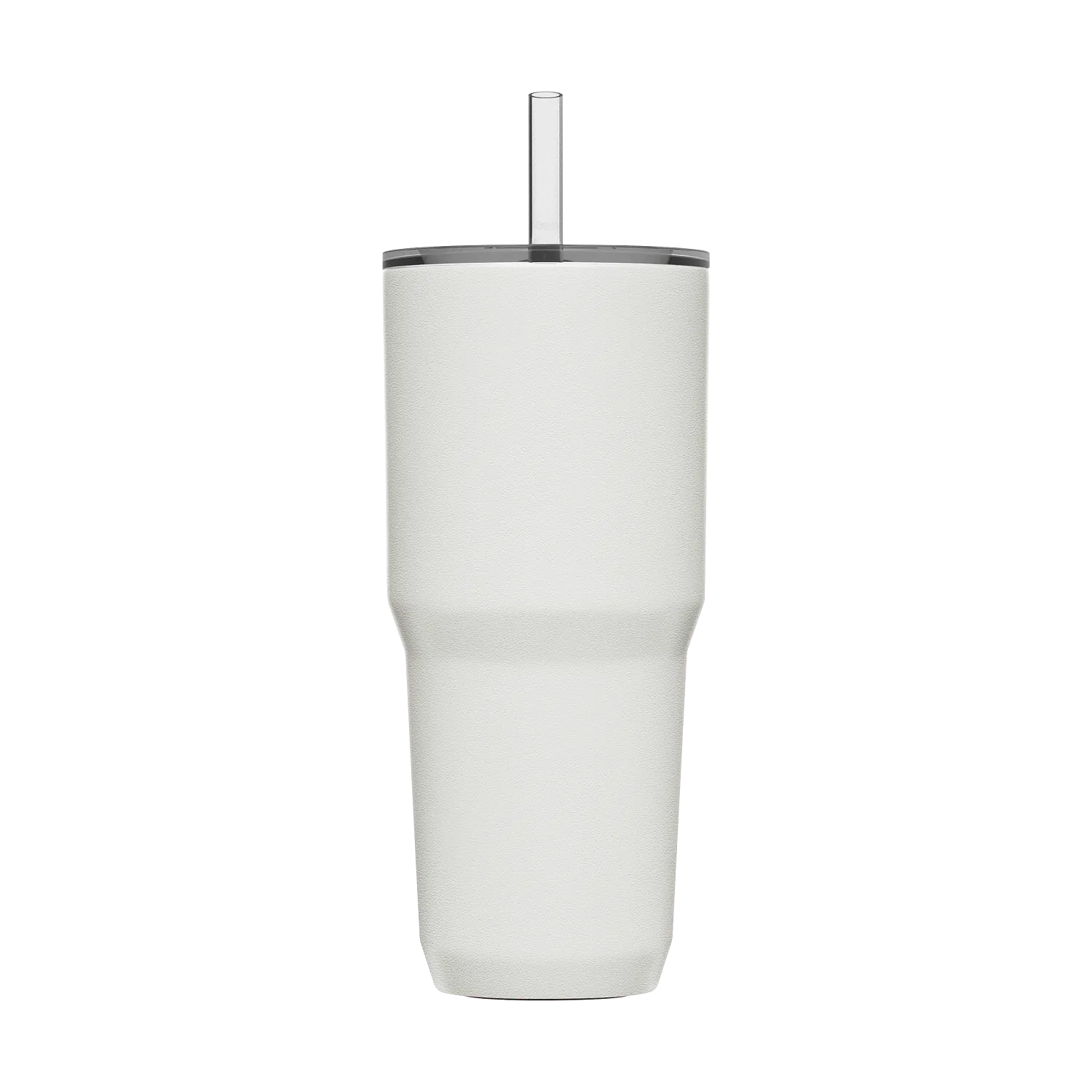 Straw Tumbler, SST Vacuum Insulated 30oz, White
