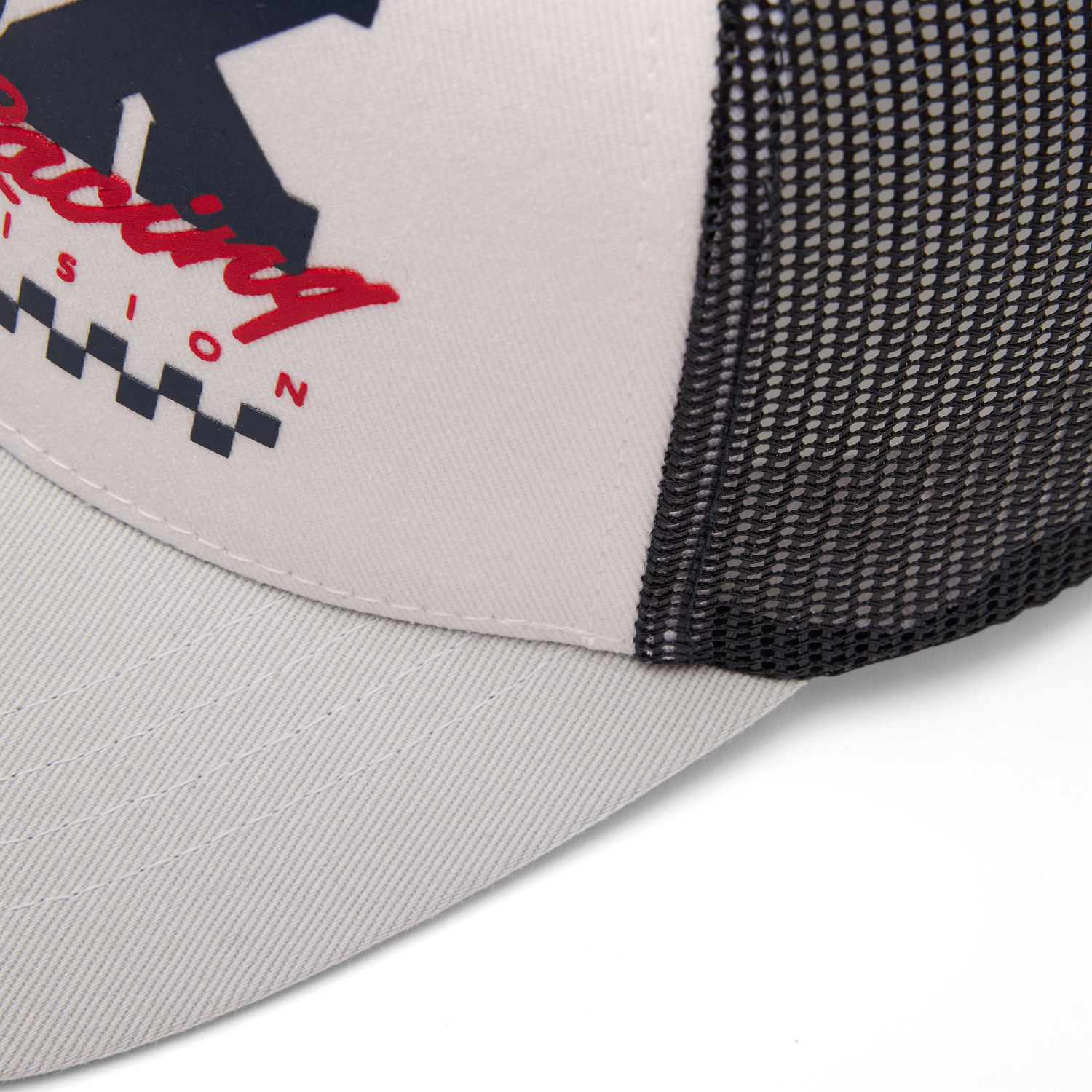 YTH CHECKER MESH TRUCKER HAT [WHT] OS