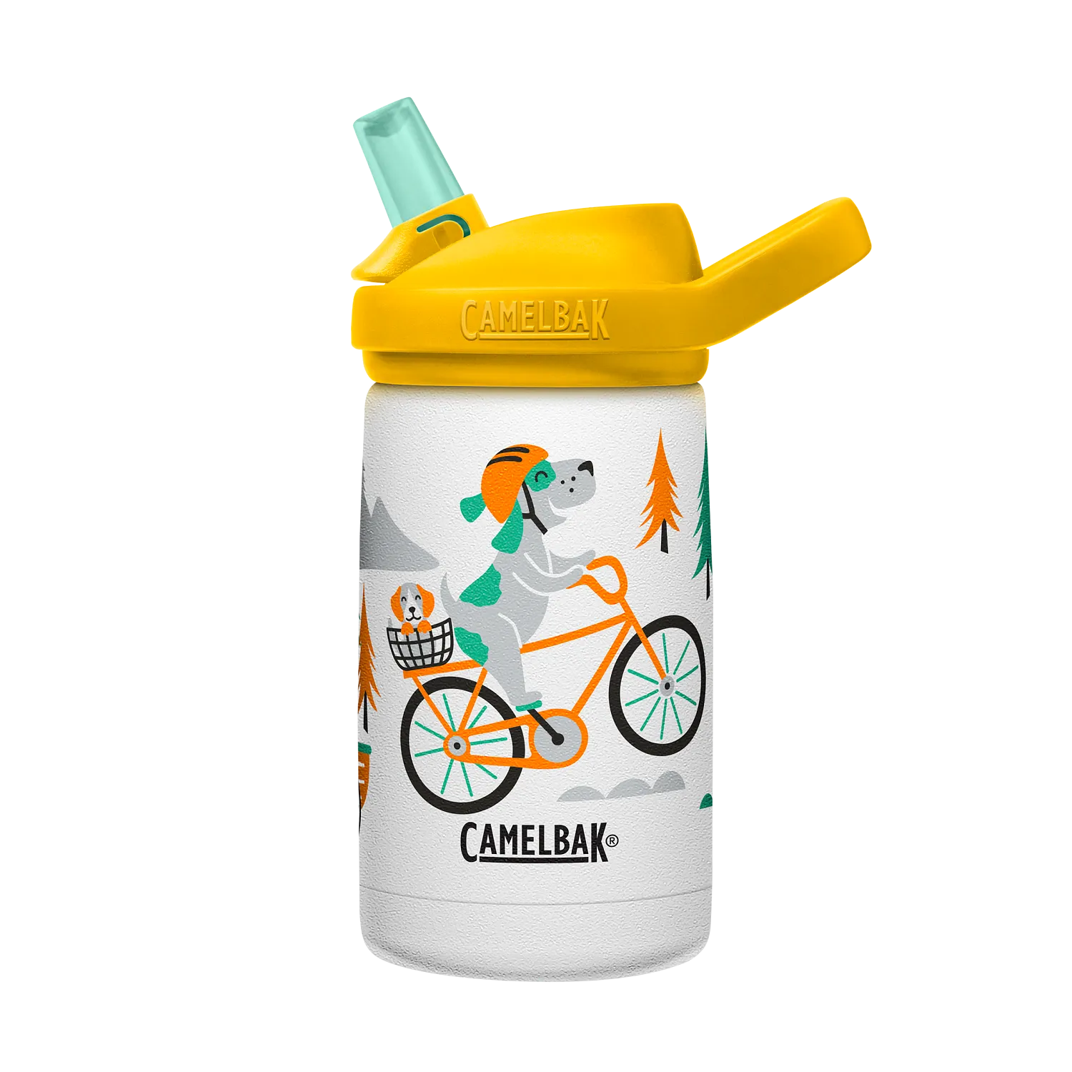 eddy+ Kids SST Vacuum Insulated 12oz, Biking Dogs