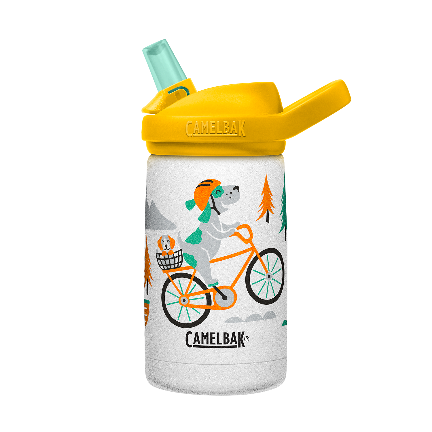 eddy+ Kids SST Vacuum Insulated 12oz, Biking Dogs