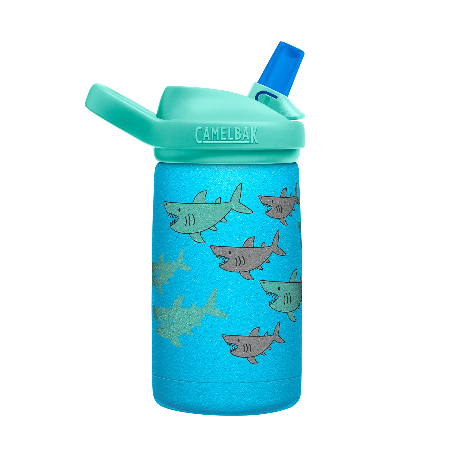 eddy+ Kids SST Vacuum Insulated 12oz, School of Sharks