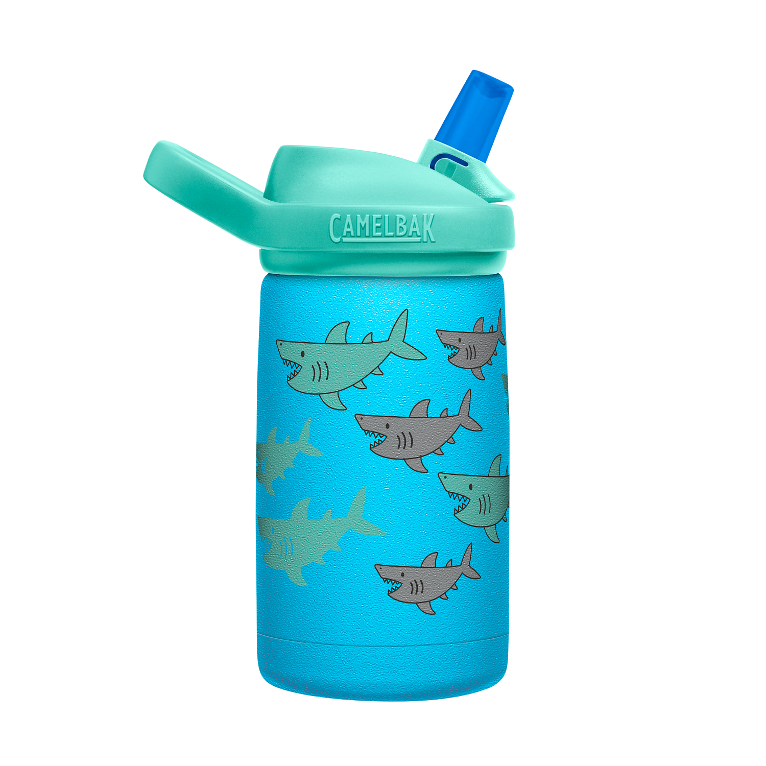 eddy+ Kids SST Vacuum Insulated 12oz, School of Sharks
