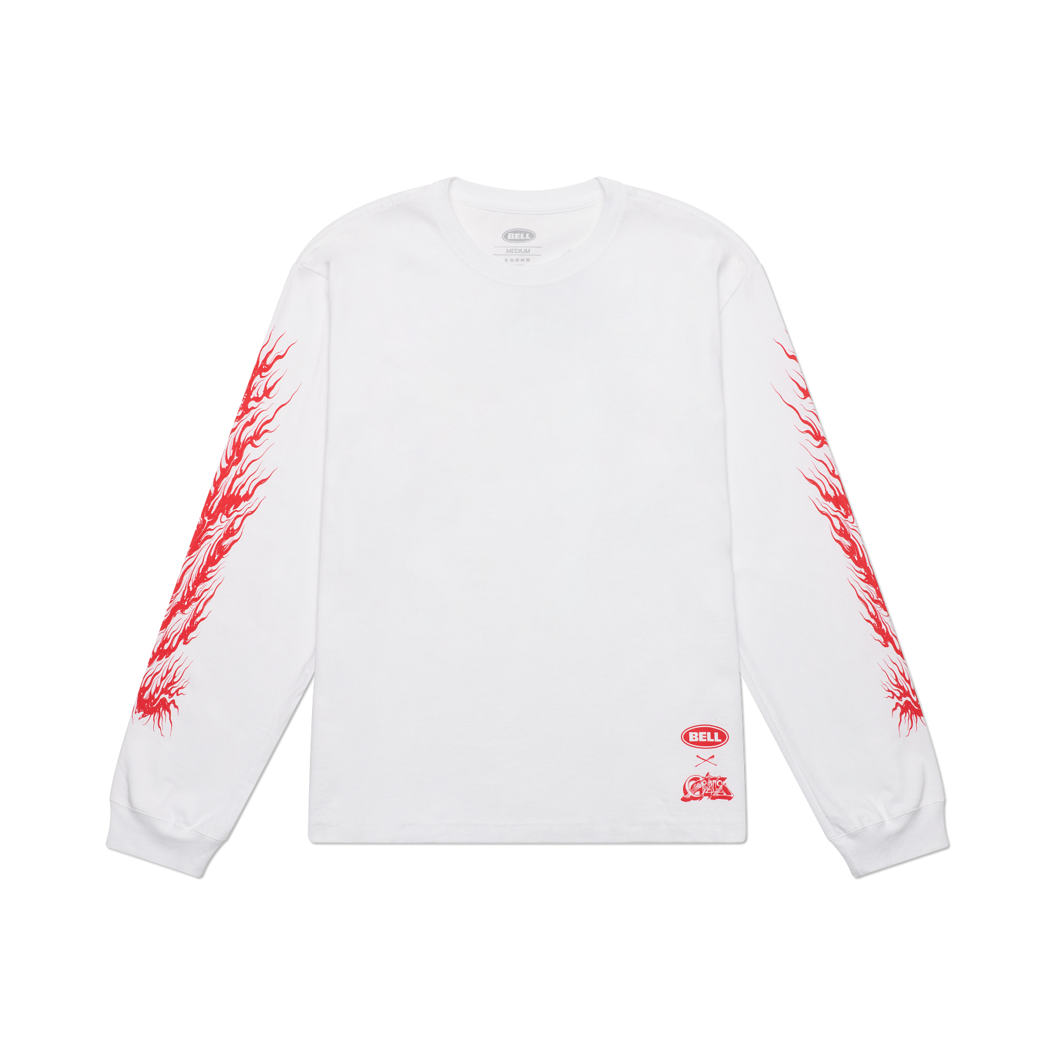 T-shirt manches longues Bell x Grime Flamed Demon