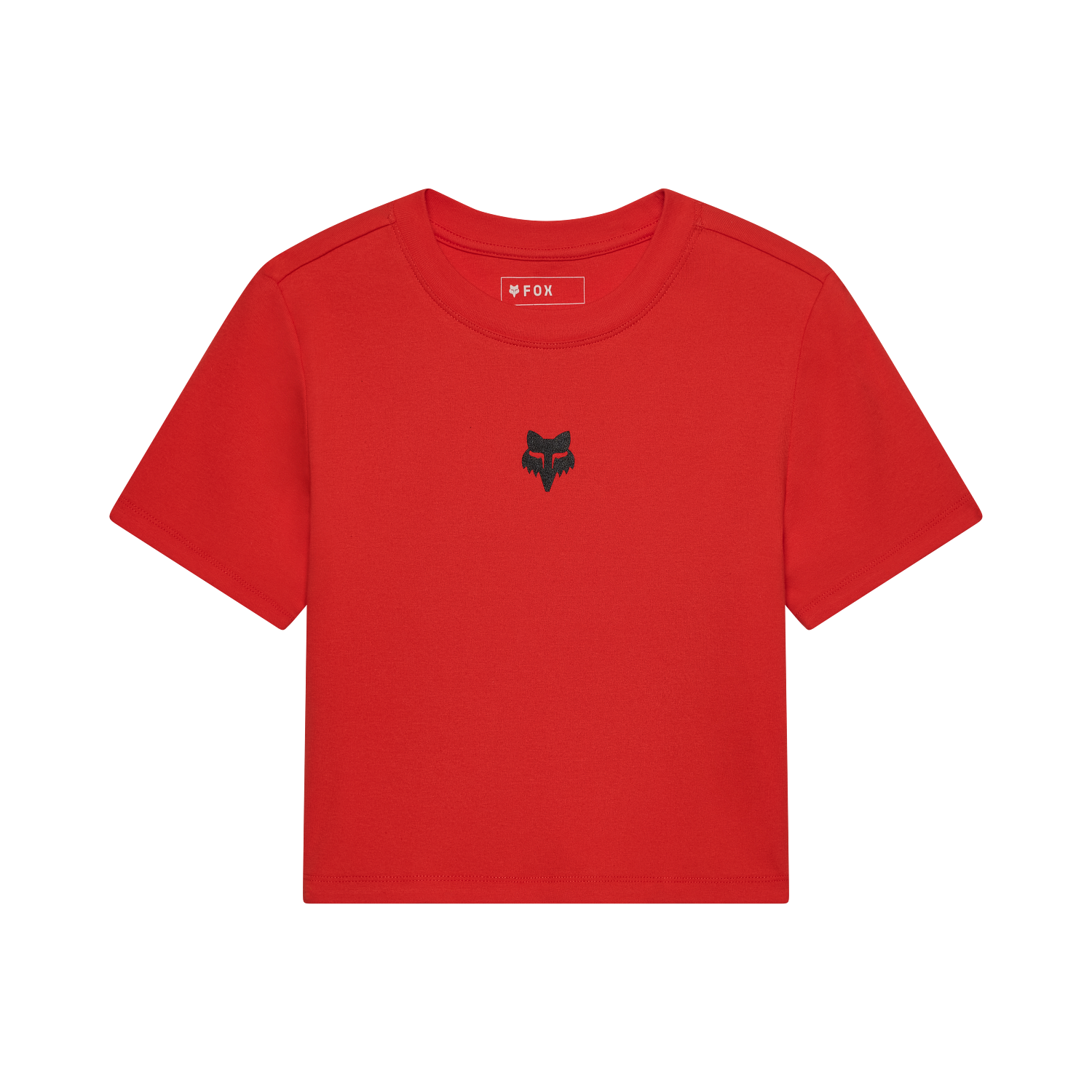 Womens Fox Head Rib Baby Tee