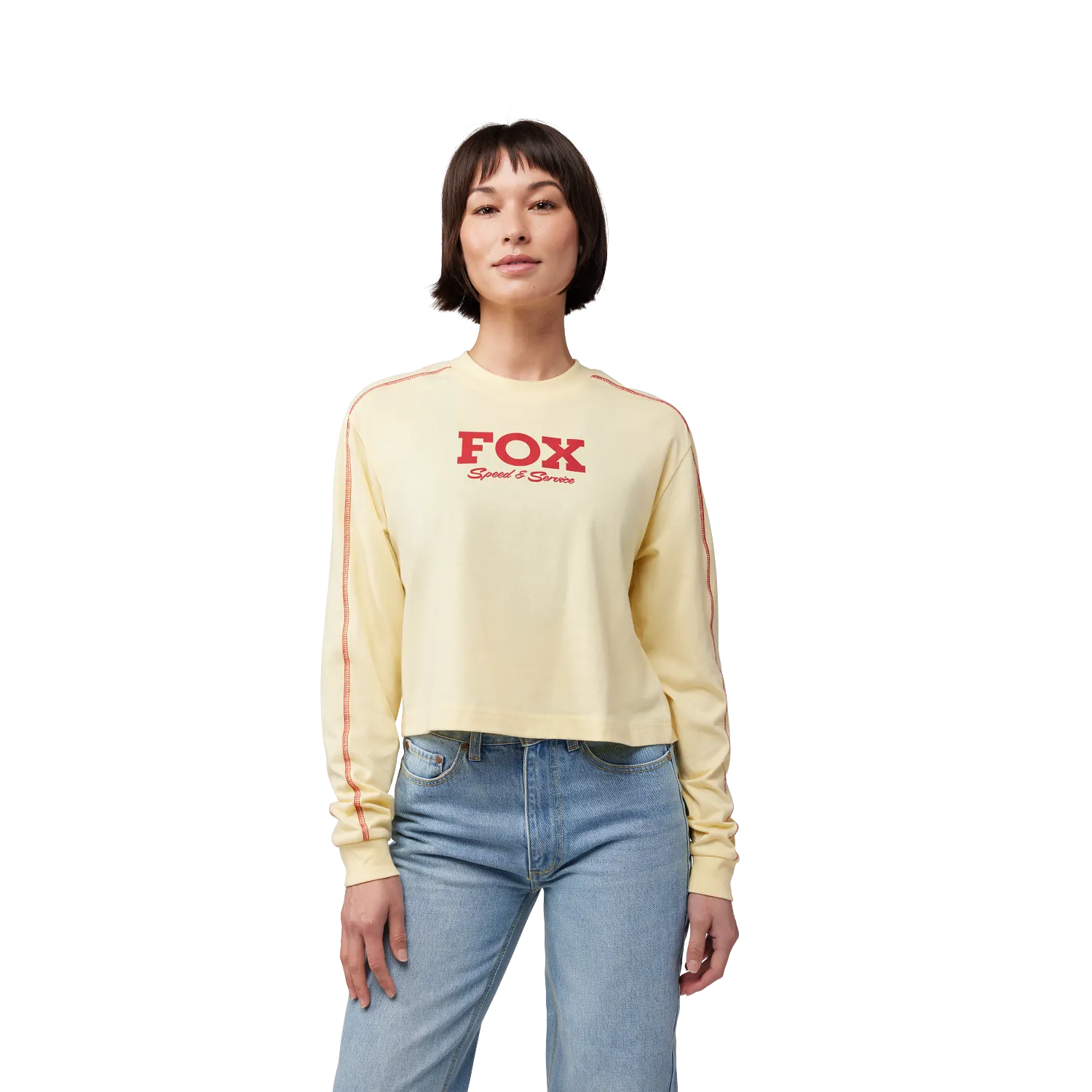 W SPEED & SERVICE LS CROP 