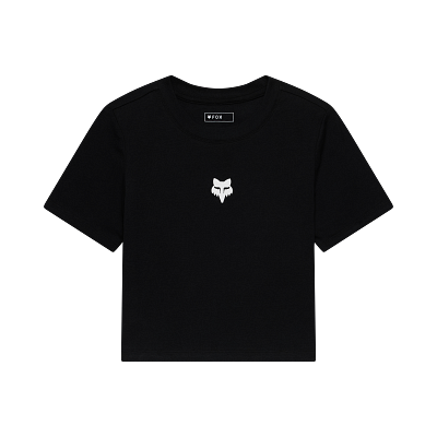 Womens Fox Head Rib Baby Tee