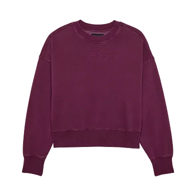 Womens Wordmark Oversized Crew Pullover