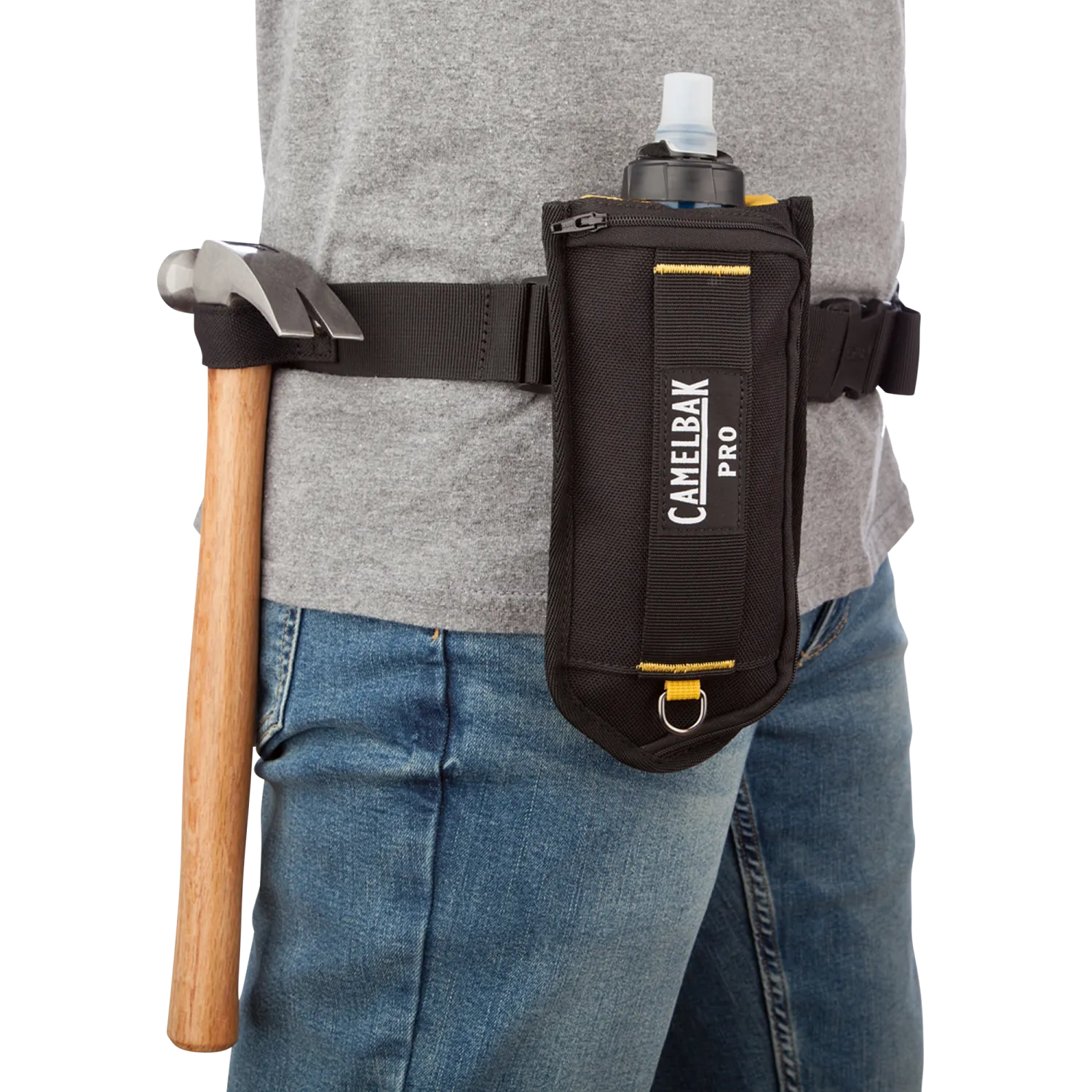 5H 17oz Clip Flask, Black