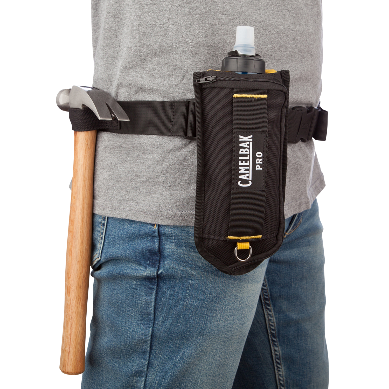 5H 17oz Clip Flask, Black