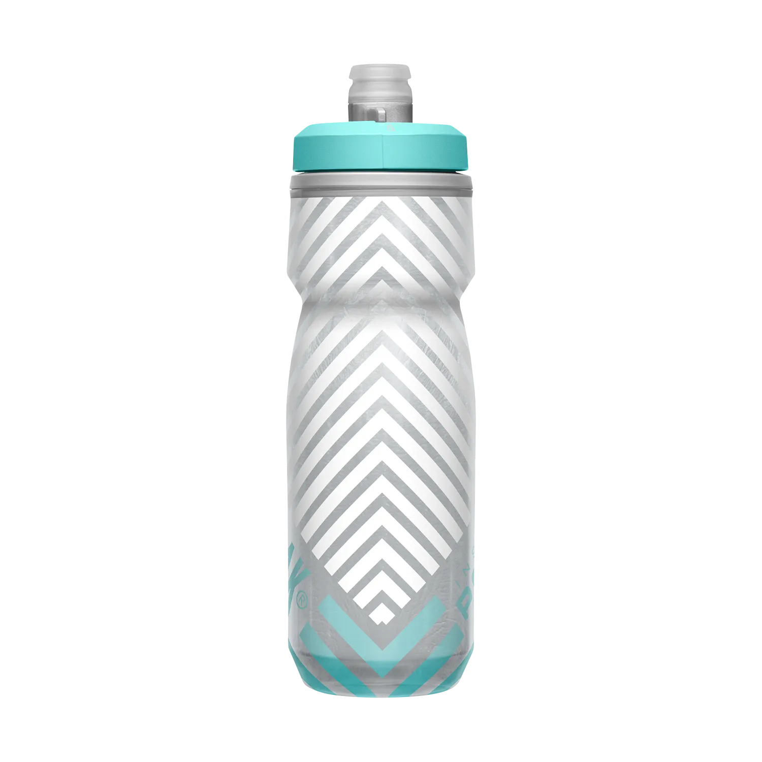 Podium Chill Outdoor 21oz, Grey/Teal Stripe