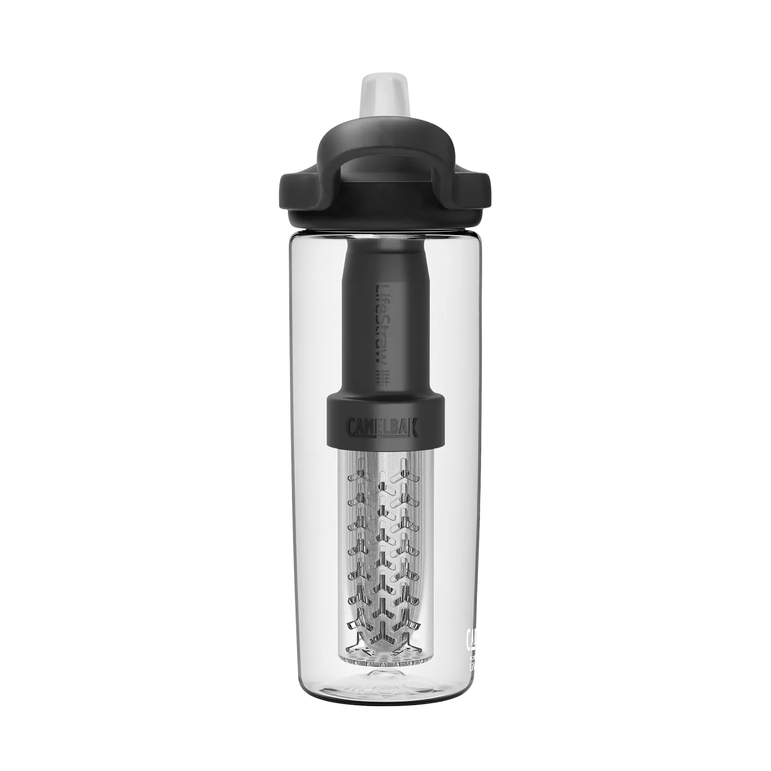 eddy+ 20oz, filtered by LifeStraw, Clear