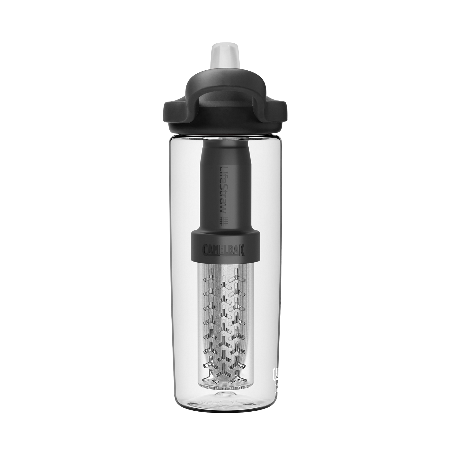 eddy+ 20oz, filtered by LifeStraw, Clear
