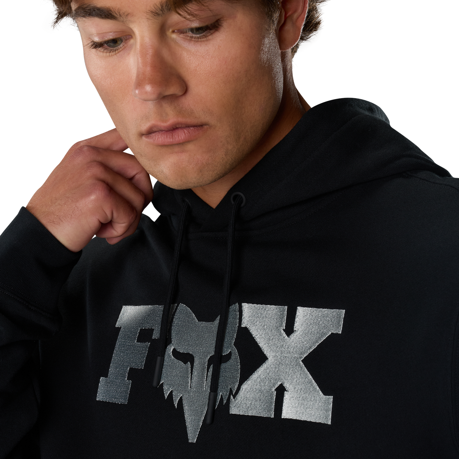 F Head X Fleece Pullover Hoodie