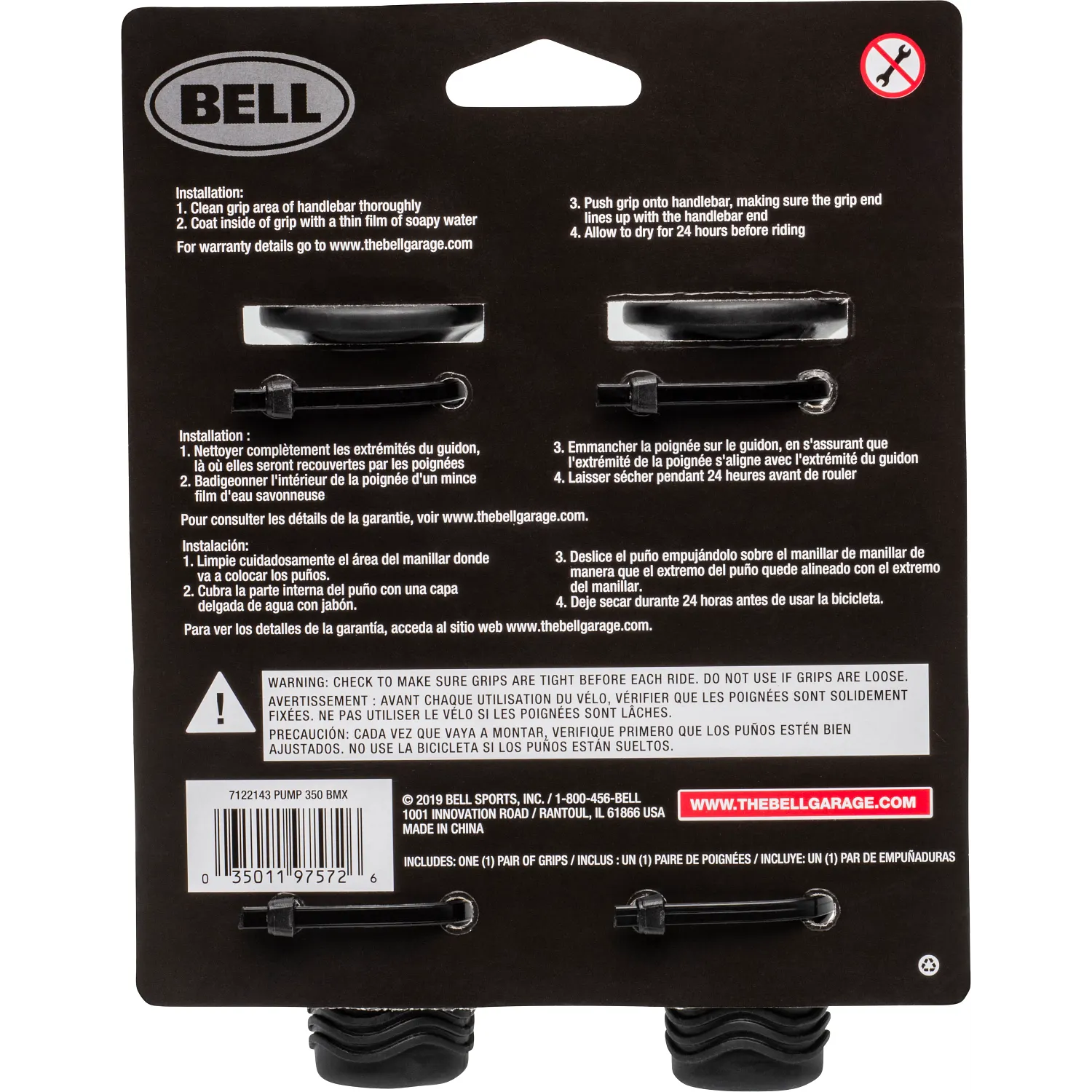 BC GRIP PUMP 350 BMX BK 3L