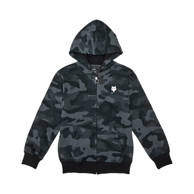 Youth Fox Head Camo Zip Hoodie