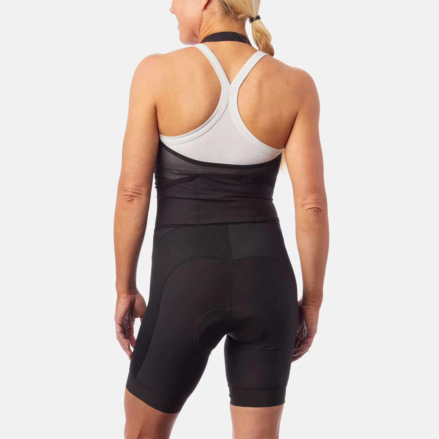 GA W BASE LINER HALTER BIB SHORT BLK XS