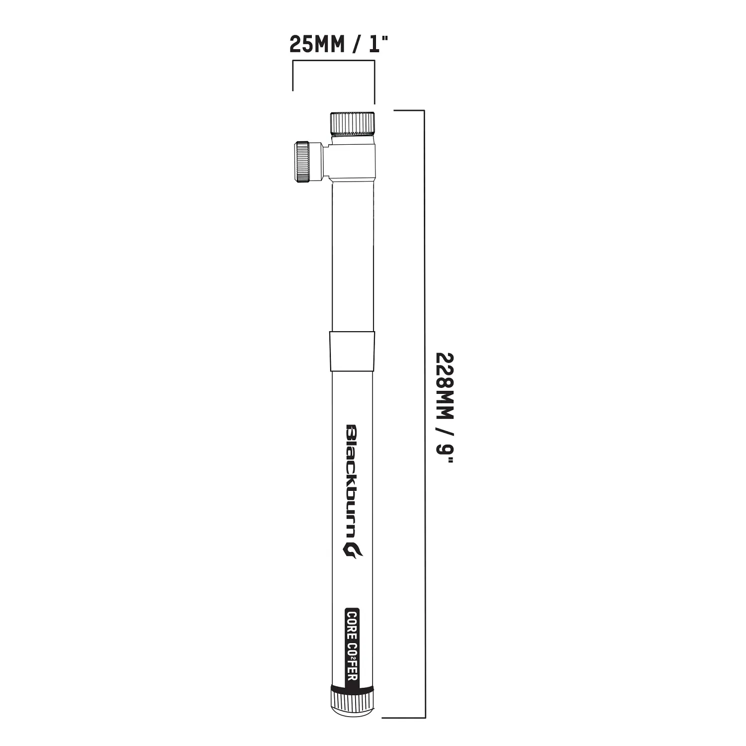 BBN CORE CO2FER MINI PUMP SLVR