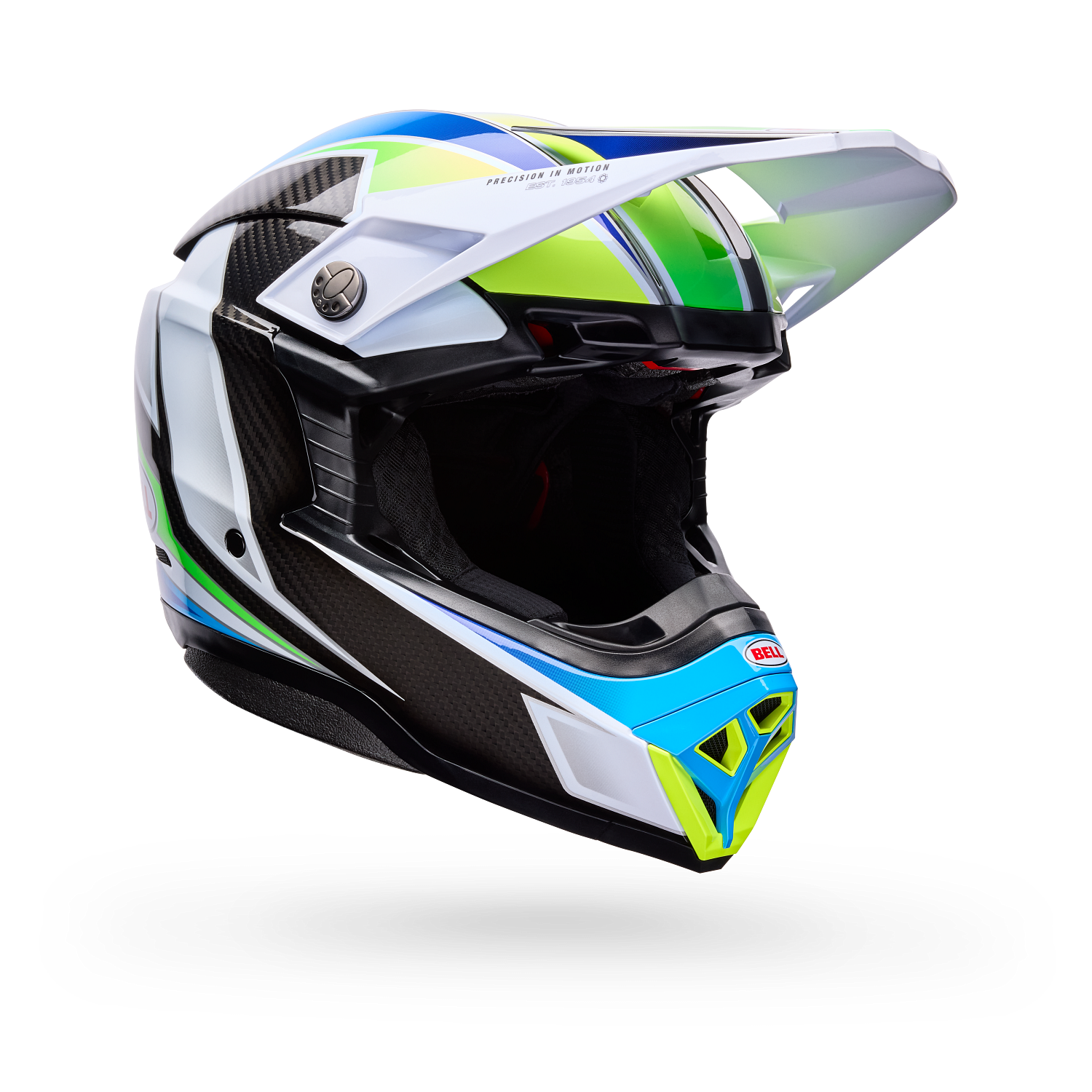 PS MOTO-10 SPHR GRID WH/BL M DOT
