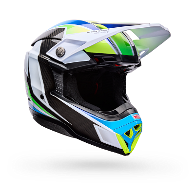 MOTO-10 SPHERICAL GRID ECE [WHT/BLU] 2XL