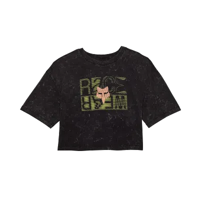 Womens Throttle Oversized Crop Tee