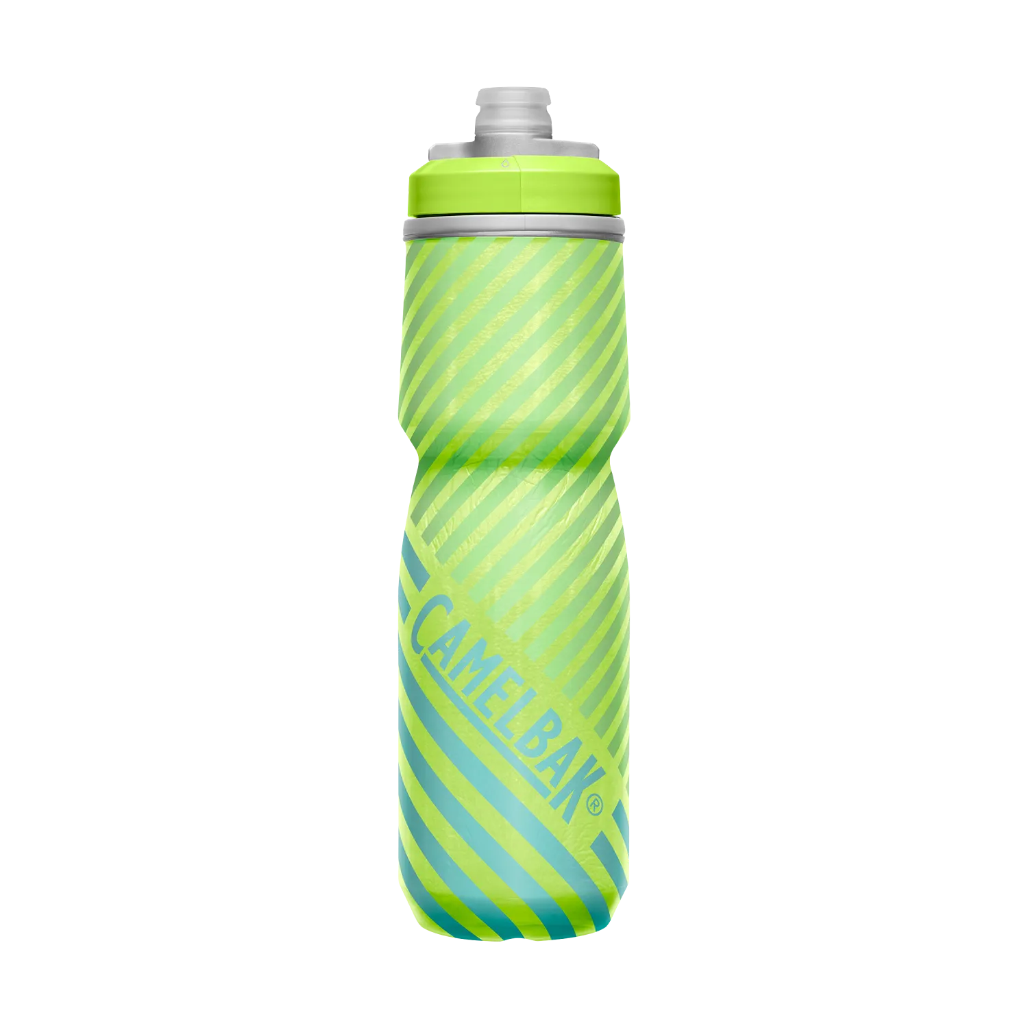 Podium Chill Outdoor 24oz, Lime/Blue Stripe
