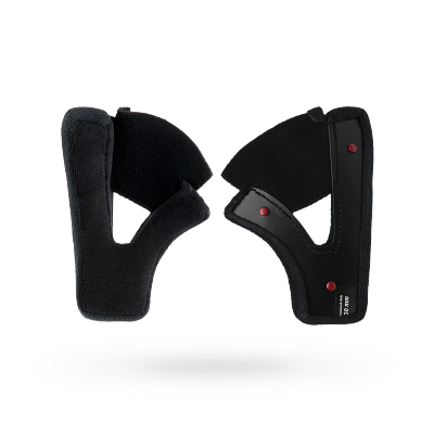 MOTO-3 TEXTILE CHEEK PADS [BLK] 35MM
