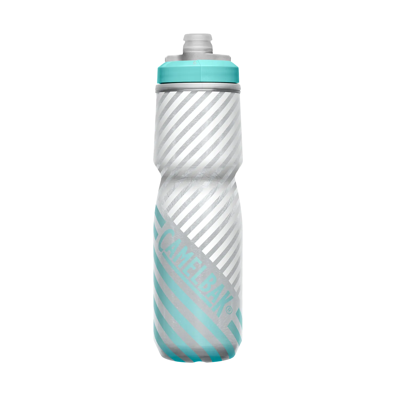 Podium Chill Outdoor 24oz, Grey/Teal Stripe