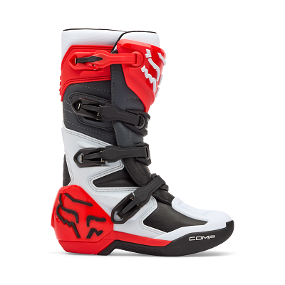 YTH COMP BOOT [WHT/FLO RED] 3