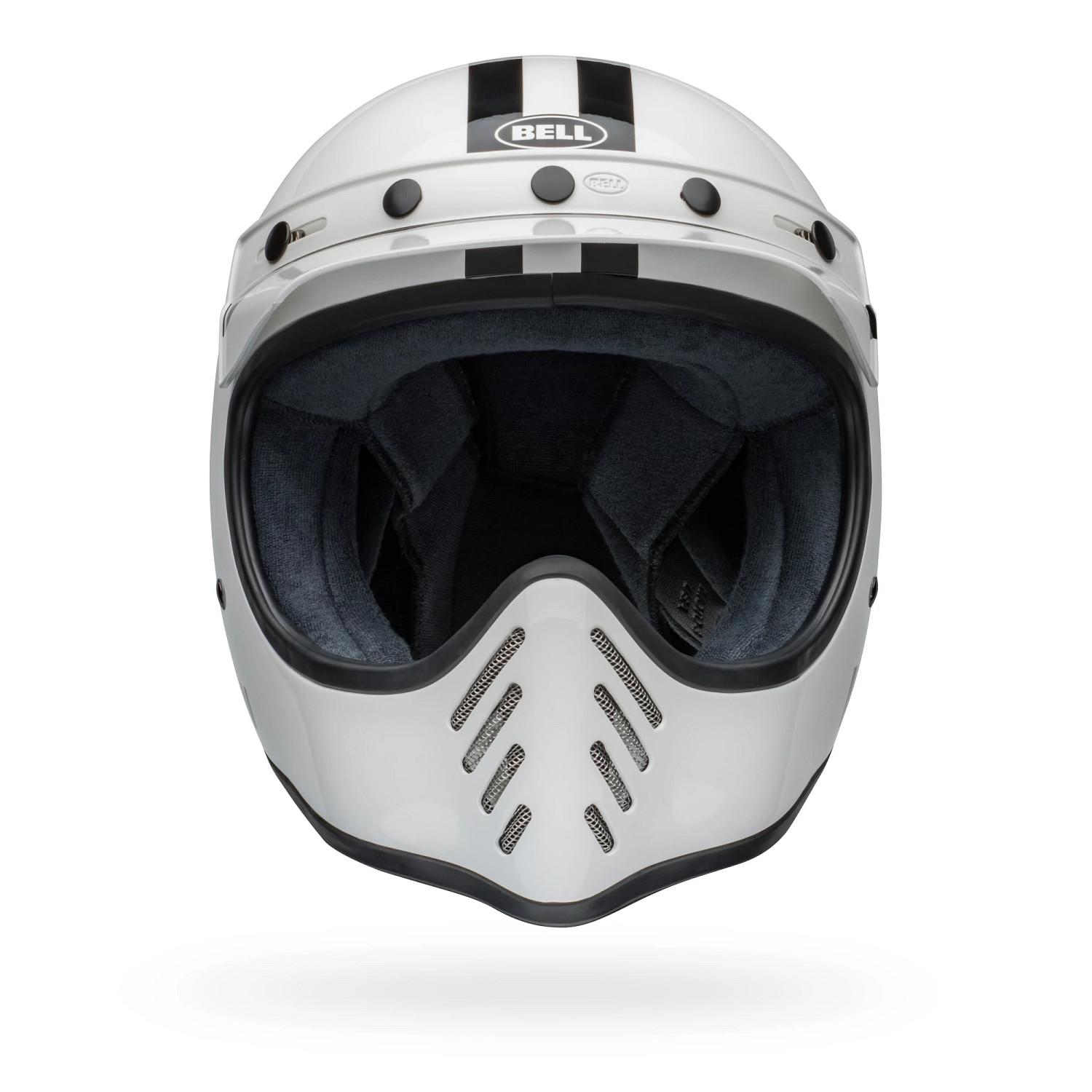 PS MOTO-3 SMQ AGS WH/BK M Helmet | Bell US