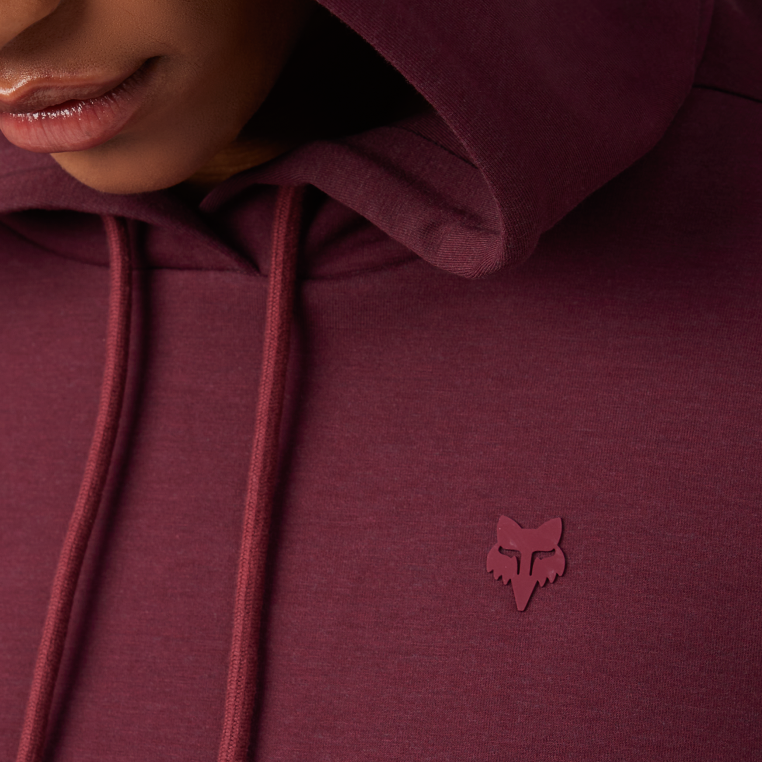 WOMENS RISE PO FLEECE [HTR BUR] L