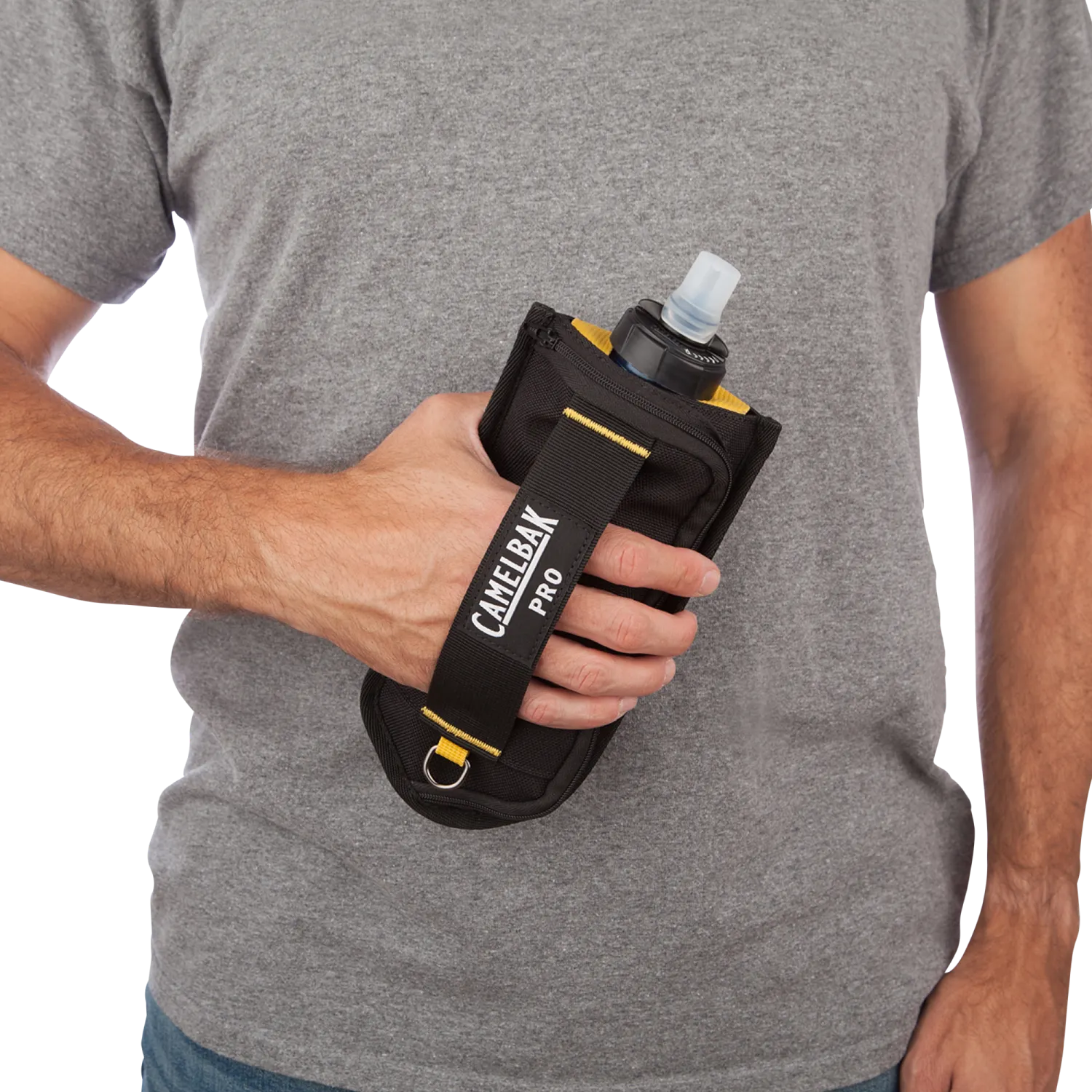 5H 17oz Clip Flask, Black