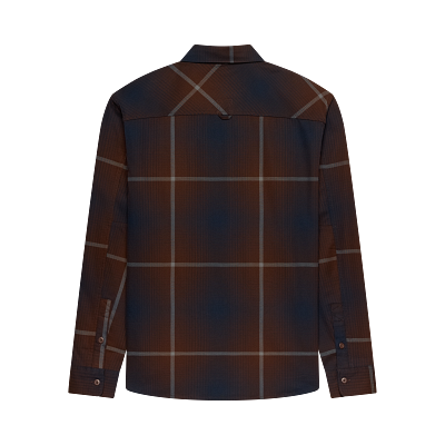 SURVIVALIST FIRE FLANNEL LS [DRK BRN] L