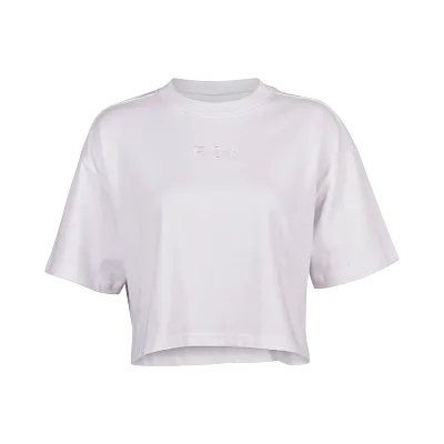 Camiseta Premium Wordmark Crop para Mujer