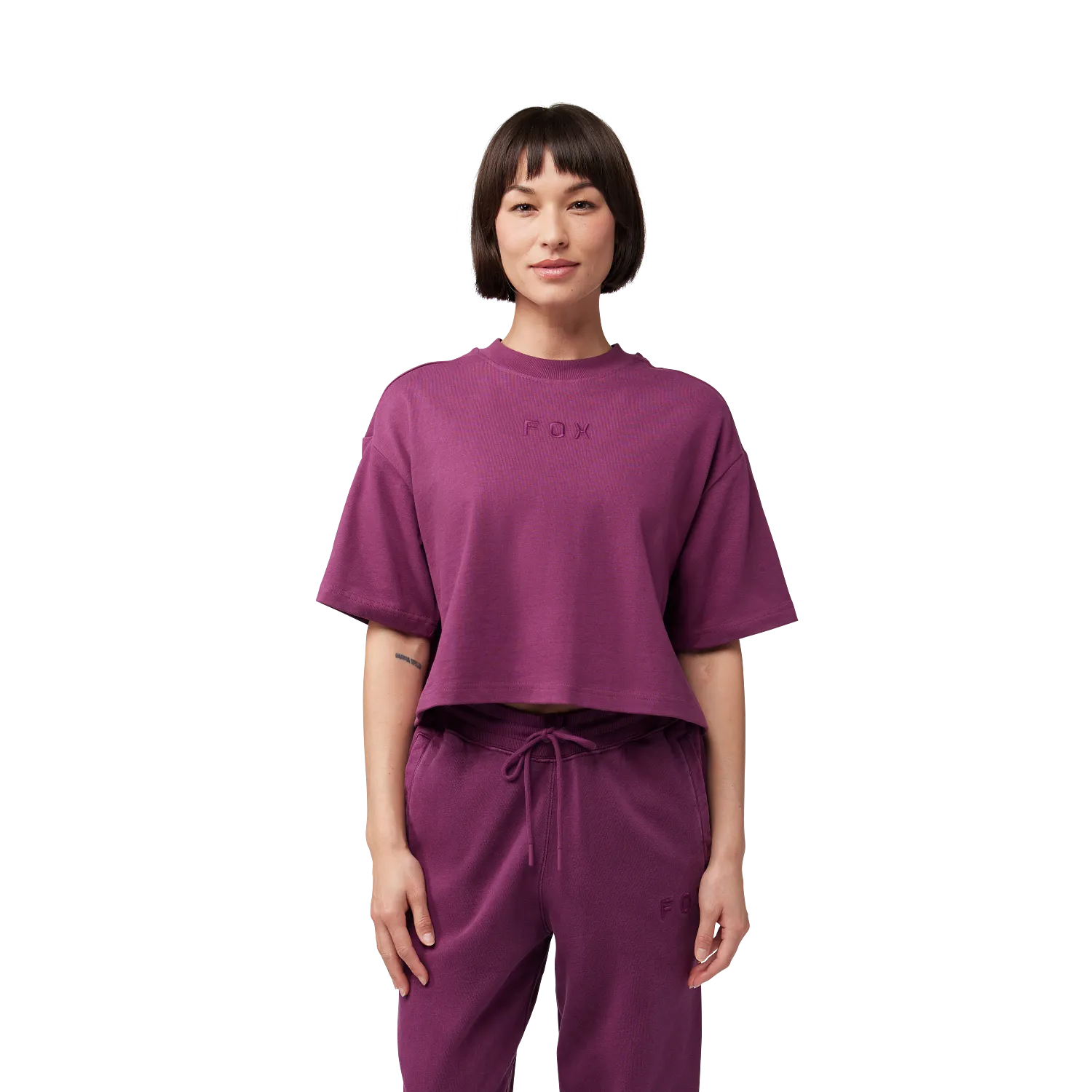 W WORDMARK OS CROP TEE 