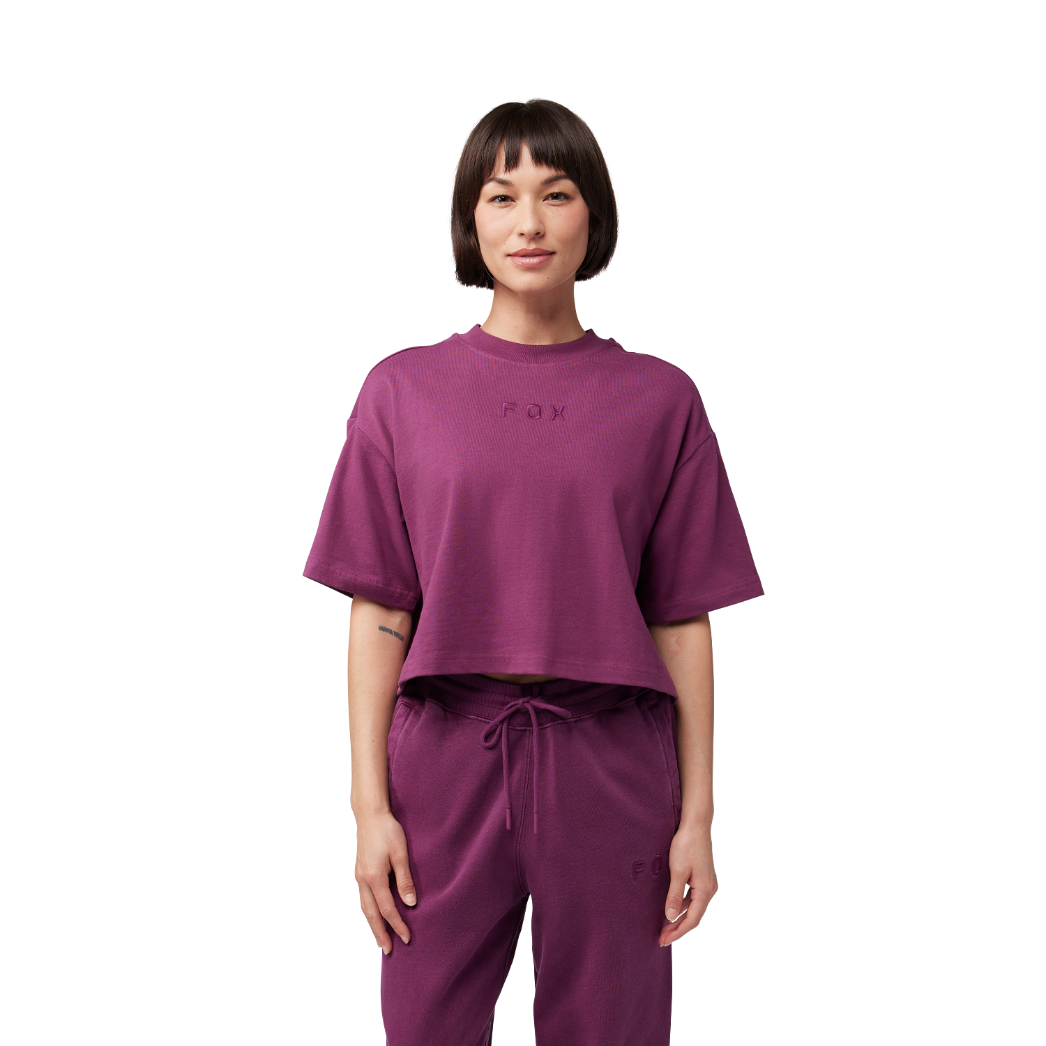 Womens Wordmark Premium Crop Tee