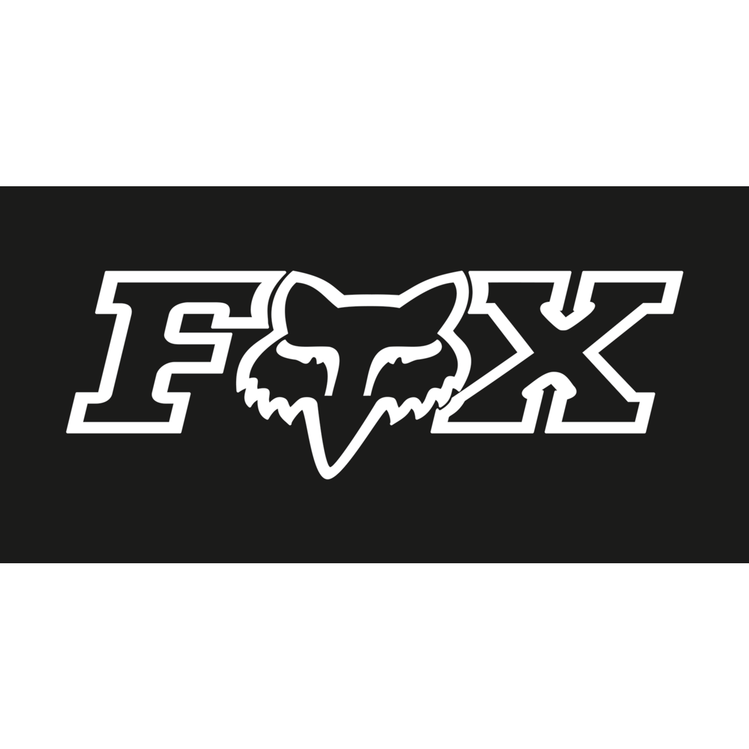F-HEAD-X TDC STICKER 18 INCH [WHITE] OS