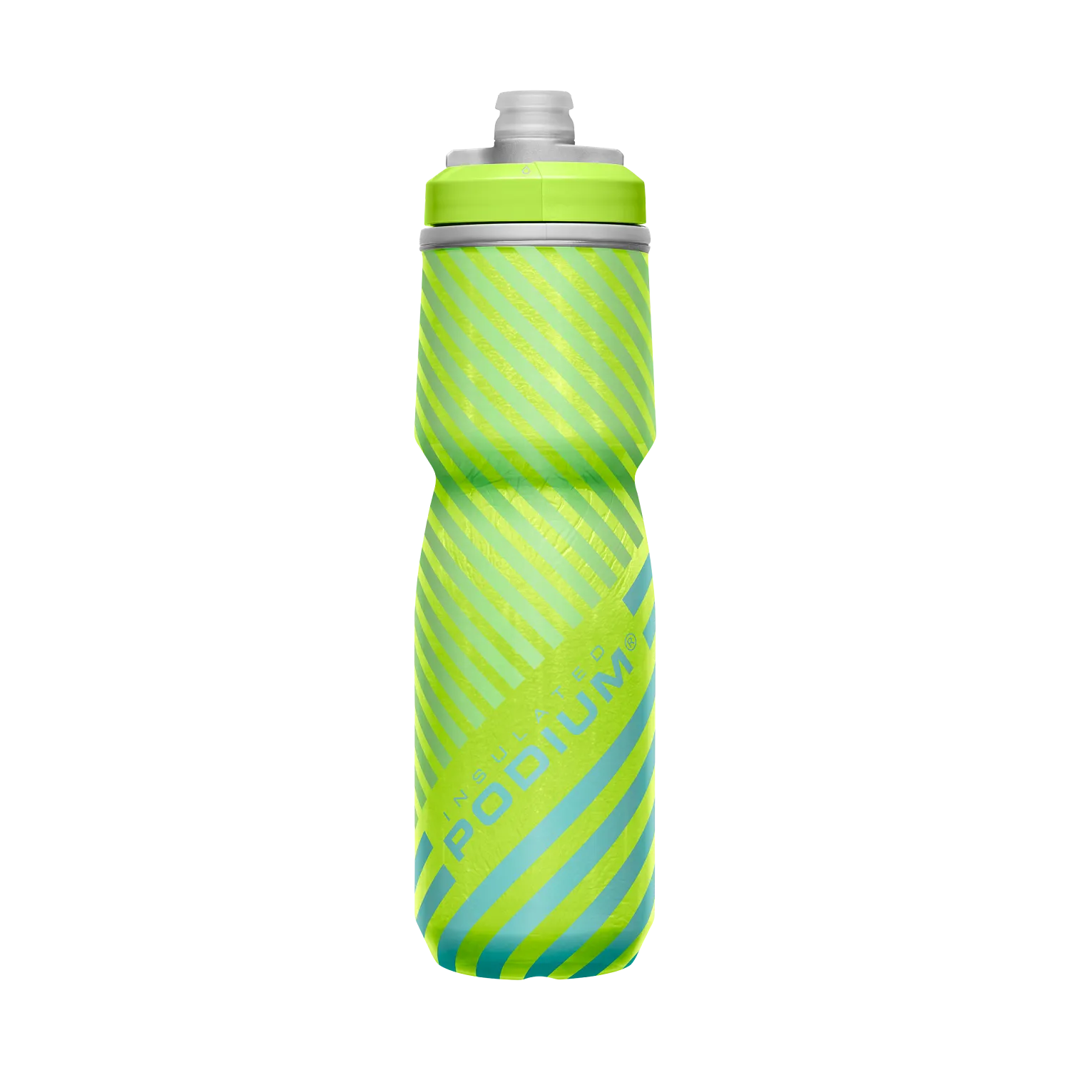 Podium Chill Outdoor 24oz, Lime/Blue Stripe