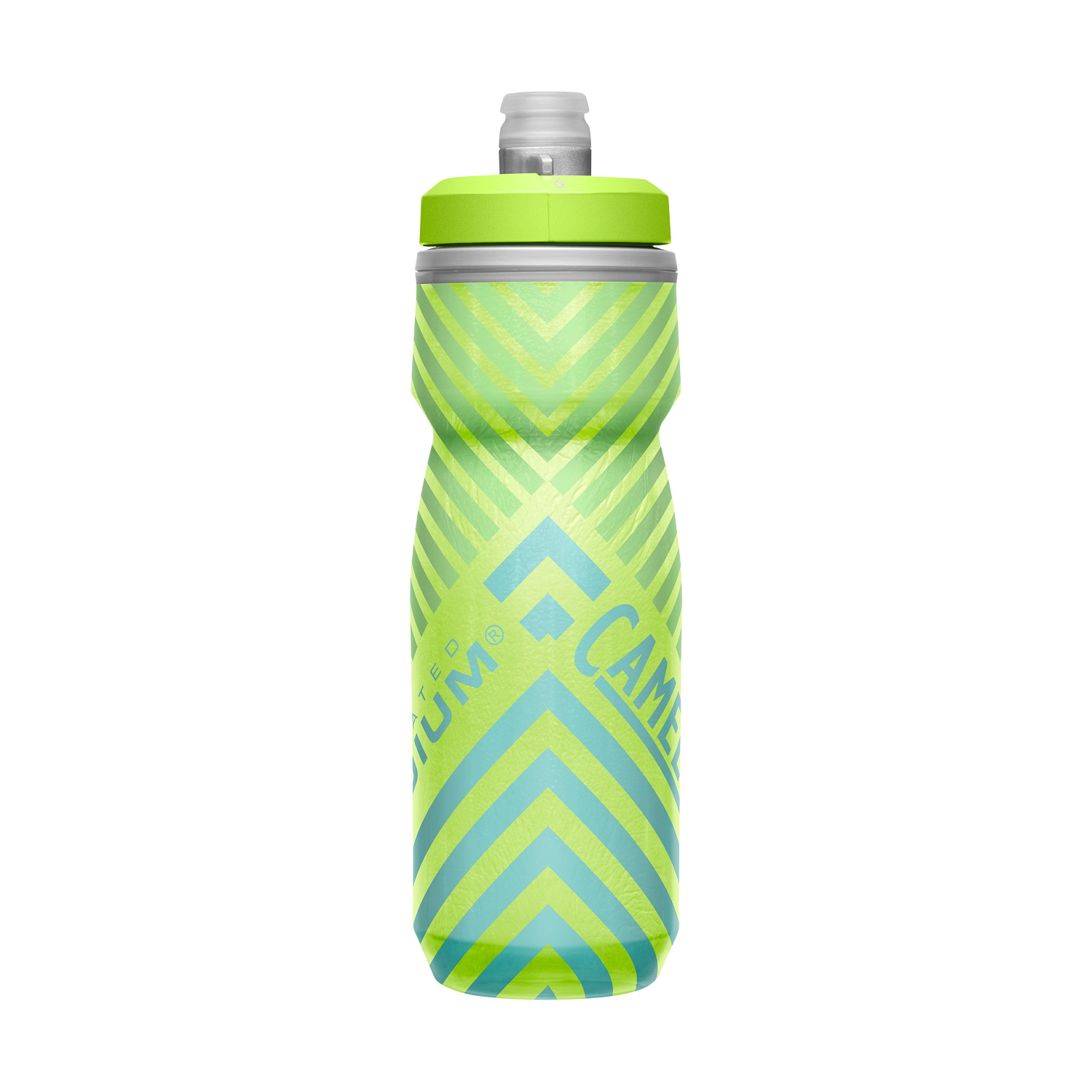 Podium Chill Outdoor 21oz, Lime/Blue Stripe