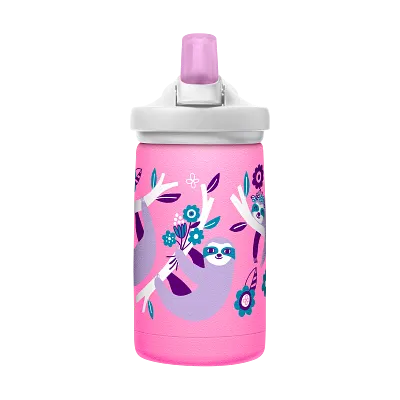 eddy+ Kids SST Vacuum Insulated 12oz, Flowerchild Sloth