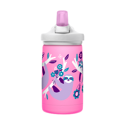 eddy+ Kids SST Vacuum Insulated 12oz, Flowerchild Sloth