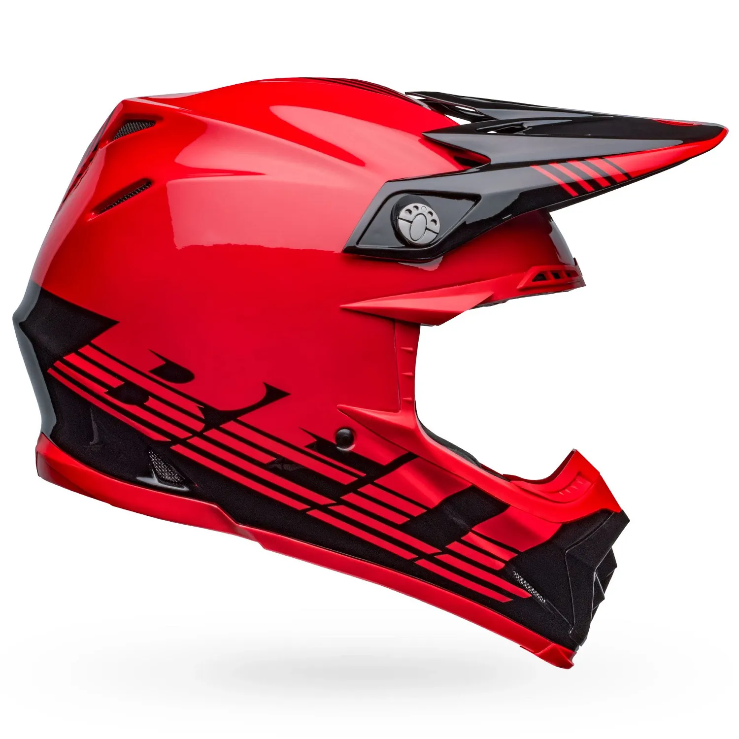 PS MOTO-9 MIPS LOUVER BK/RD M