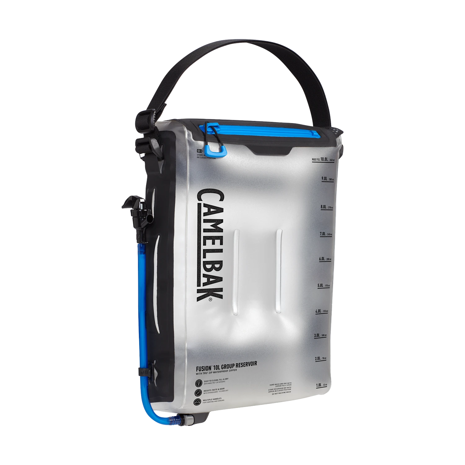 Fusion 10L Group Reservoir with Tru Zip Waterproof Zipper, Clear