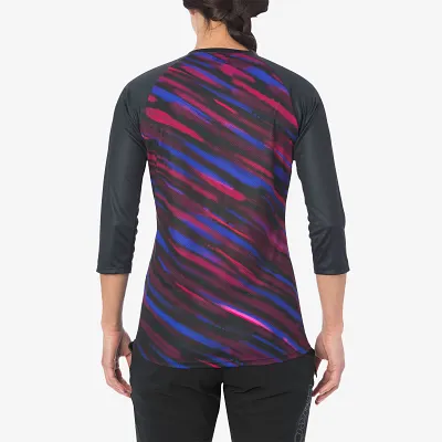 GA W ROUST 3/4 JERSEY BLK BLUR XS