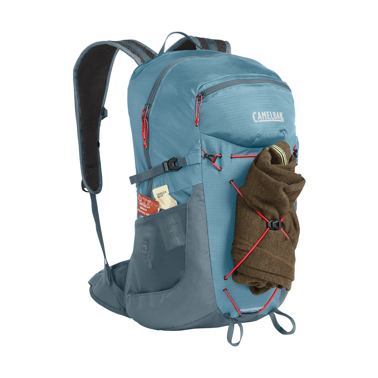 Women's Fourteener 24 100oz, Smoke Blue/Fiery Coral