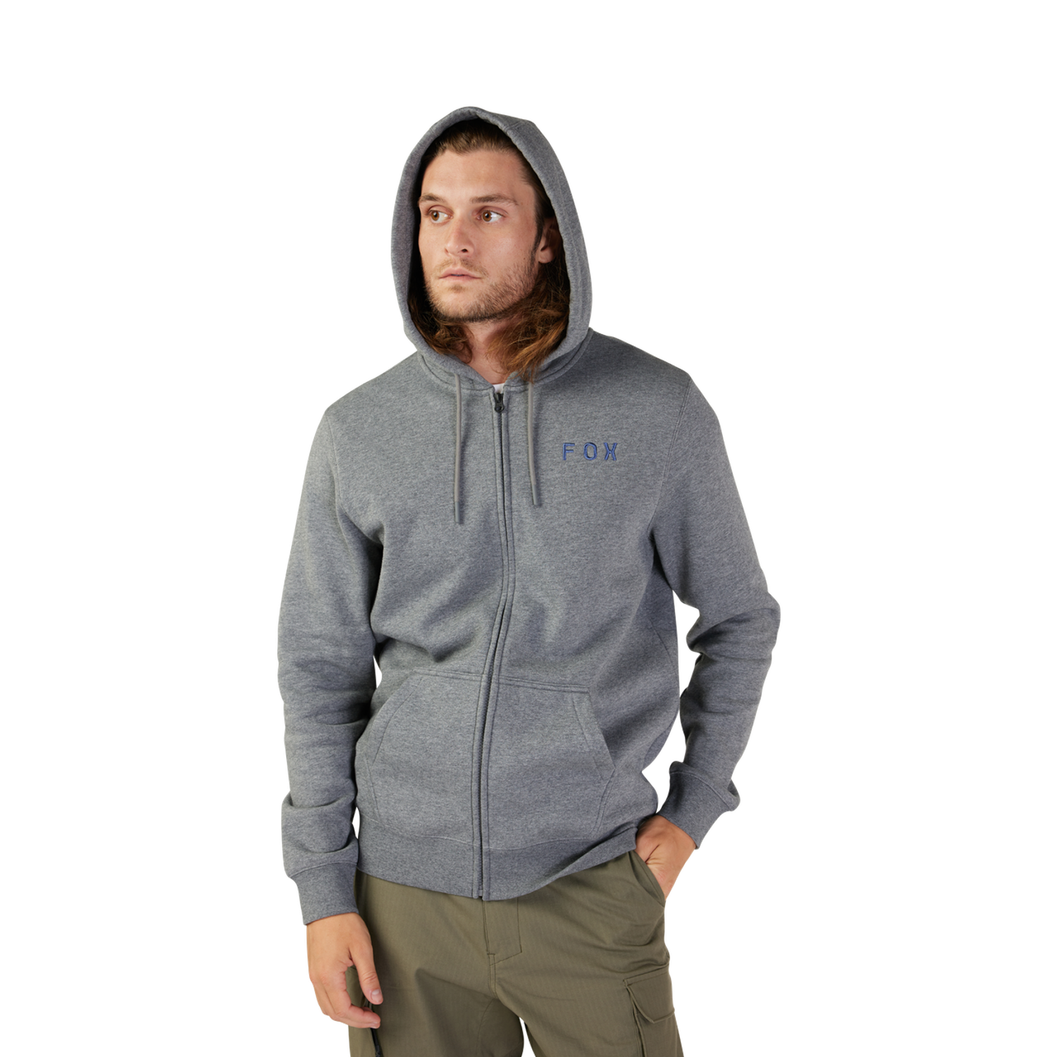 FLORA FLEECE ZIP [HTR GRAPH] S