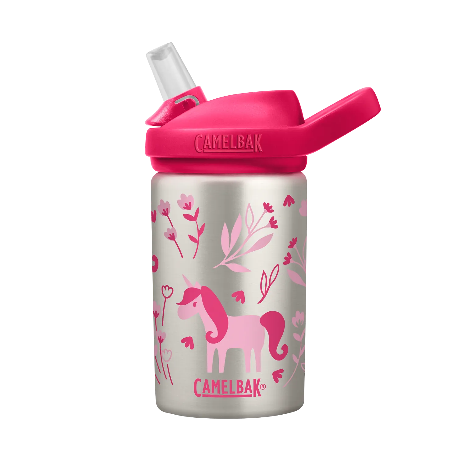 eddy+ Kids 14oz SST, Unicorn & Blooms
