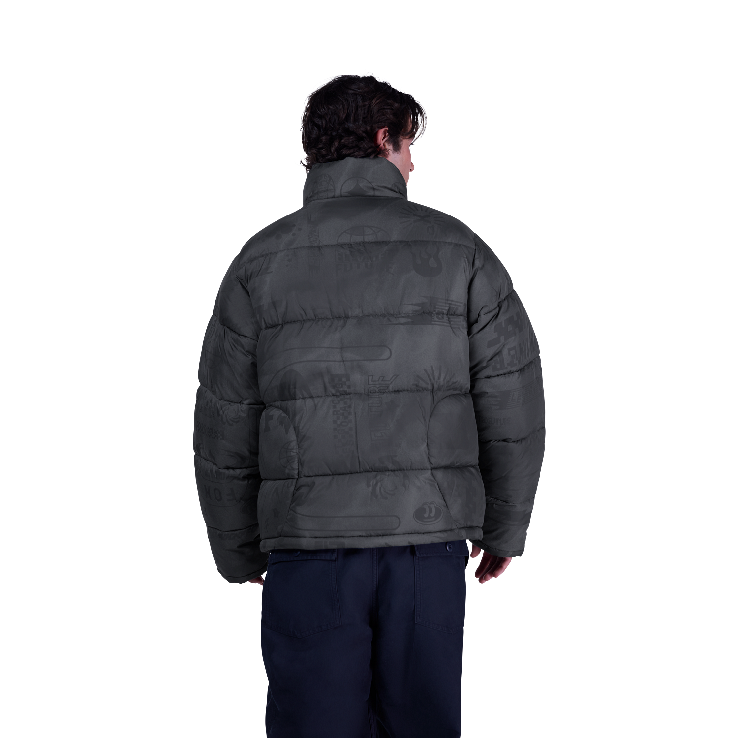 Ridgeway Bedruckte Hi-Loft-Jacke