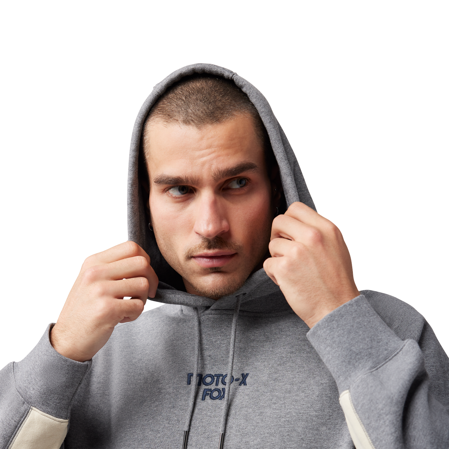 Moto-X oversized pullover-h&aelig;ttetr&oslash;je